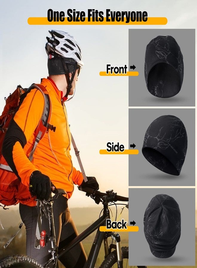 HASAGEI Skull Caps for Men, Women Breathable Helmet Liner, Cycling Cap Under Helmet Lightweight Beanie Hat Cold Season Warm Sports Skull Cap Antistatic Printed Hat - Image 4